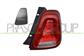 TAIL LAMP RIGHT-WITHOUT BULB HOLDER-WITH COVER-RED