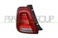 TAIL LAMP LEFT-WITHOUT BULB HOLDER-WITH COVER-RED