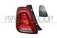 TAIL LAMP LEFT-WITHOUT BULB HOLDER-WITH COVER-RED