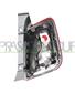 TAIL LAMP LEFT-WITHOUT BULB HOLDER-WITH COVER-RED