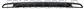 REAR BUMPER MOLDING-CENTRE-BLACK