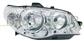 HEADLAMP LEFT H7+H7 ELECTRIC-WITH MOTOR-CHROME