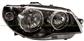 HEADLAMP RIGHT H7+H7 ELECTRIC-WITH MOTOR-BLACK