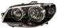 HEADLAMP LEFT H7+H7 ELECTRIC-WITH MOTOR-BLACK