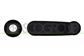 FRONT/REAR WINDOW HANDLE-RIGHT/LEFT-BLACK-TEXTURED FINISH