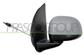 DOOR MIRROR LEFT-CABLE-PRIMED-CONVEX-CHROME