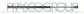 TAILGATE GAS SPRING RIGHT/LEFT-380 N-L 456 mm-S 159 mm-Ø 18 mm-Ø 8 mm MOD. 5 DOOR