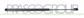 TAILGATE GAS SPRING RIGHT/LEFT-380 N-L 456 mm-S 159 mm-Ø 18 mm-Ø 8 mm MOD. 5 DOOR
