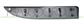 FRONT LEFT LOWER DOOR SIDE MOLDING WITH CLIPS-BLACK-TEXTURED FINISH