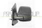 DOOR MIRROR LEFT-MANUAL-BLACK-ASPHERICAL-CHROME