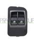 FRONT DOOR LEFT WINDOW REGULATOR PUSH-BOTTON PANEL-WITH COVER-BLACK-2 SWITCHES-8 PINS