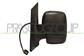 DOOR MIRROR LEFT-ELECTRIC-BLACK-HEATED-CONVEX-CHROME-SINGLE GLASS