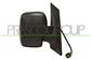 DOOR MIRROR RIGHT-ELECTRIC-BLACK-HEATED-FOLDABLE-WITH SENSOR-SINGLE GLASS-CONVEX-CHROME