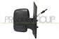 DOOR MIRROR RIGHT-CABLE-BLACK-DOUBLE GLASS-CONVEX-CHROME