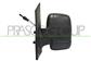 DOOR MIRROR LEFT-CABLE-BLACK-CONVEX-CHROME-DOUBLE GLASS