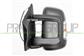 DOOR MIRROR LEFT-MANUAL-BLACK-WITH LAMP-CONVEX-SHORT ARM-FOR 16W LAMP