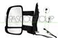 DOOR MIRROR LEFT-MANUAL-BLACK-WITH CLEAR LAMP-WITH SENSOR-CONVEX-MEDIUM ARM-4 PINS