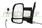 DOOR MIRROR LEFT-MANUAL-BLACK-WITH AMBER LAMP-CONVEX-MEDIUM ARM-2 PINS