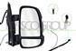 RETROVISORE DESTRO-ELETTRICO-NERO-TERMICO-CON FANALE-CON ANTENNA RADIO-LAMPADINA 5W-BRACCIO CORTO-CONVESSO-9 PINS
