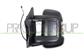 DOOR MIRROR LEFT-ELECTRIC-BLACK-HEATED-WITH LAMP-SHORT ARM-16W LAMP-8 PINS
