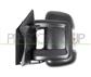 DOOR MIRROR LEFT-ELECTRIC-BLACK-HEATED-WITH SENSOR-WITH LAMP-SHORT ARM-16W LAMP