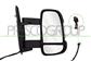 DOOR MIRROR RIGHT-ELECTRIC-BLACK-HEATED-WITH CLEAR LAMP-CONVEX-MEDIUM ARM-8 PINS