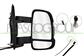 RETROVISORE DESTRO-ELETTRICO-NERO-TERMICO-CON FANALE-CON ANTENNA RADIO-LAMPADINA 5W-BRACCIO MEDIO-CONVESSO-9 PINS