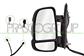 DOOR MIRROR LEFT-ELECTRIC-BLACK-HEATED-FOLDABLE-WITH LAMP-WITH LIGHT BULB 5W-SHORT ARM-10 PINS