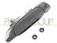 FRONT DOOR HANDLE LEFT-OUTER-SMOOTH-BLACK-WITH KEY HOLE