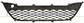 FRONT BUMPER GRILLE-CENTRE-BLACK