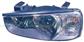 HEADLAMP LEFT H1+H7 ELECTRIC-WITH MOTOR