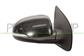 DOOR MIRROR RIGHT-ELECTRIC-BLACK-WITH LAMP-CONVEX-CHROME