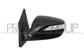 DOOR MIRROR LEFT-ELECTRIC-BLACK-HEATED-WITH LAMP-FOLDABLE-CONVEX-CHROME