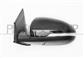 DOOR MIRROR LEFT-ELECTRIC-BLACK-HEATED-WITH LAMP-CONVEX-CHROME