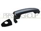 FRONT DOOR HANDLE LEFT-OUTER-PRIMED-WITH CHROME TRIM-WITH KEY HOLE