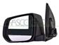 DOOR MIRROR LEFT-MANUAL-BLACK-CONVEX-CHROME