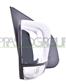 DOOR MIRROR RIGHT-ELECTRIC-BLACK-WITH LAMP-CONVEX-CHROME-WITH CHROME COVER