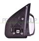DOOR MIRROR RIGHT-ELECTRIC-BLACK-WITH LAMP-CONVEX-CHROME-WITH CHROME COVER
