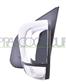 RETROVISORE SINISTRO-ELETTRICO-NERO-CON FANALE-CONVESSO-CON CALOTTA CROMATA