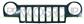 GRILLE CALANDRE EXTERIEURE 