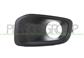 FRONT BUMPER GRILLE LEFT-WITH FOG LAMP HOLES-BLACK