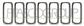 RADIATOR GRILLE MOLDINGS-CHROME-(7 PCS)