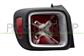TAIL LAMP LEFT-WITHOUT BULB HOLDER-WITH BLACK/SILVER FRAME