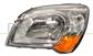 HEADLAMP LEFT H4 ELECTRIC-WITHOUT MOTOR-AMBER LAMP