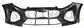 FRONT BUMPER-BLACK-SMOOTH FINISH TO BE PRIMED-WITH CUTTING MARKS FOR PDC