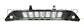 FRONT BUMPER GRILLE-CENTRE-BLACK-GLOSSY-WITH FOG LAMP HOLES