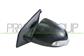 DOOR MIRROR LEFT-ELECTRIC-BLACK-WITH LAMP-CONVEX-CHROME