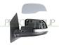 DOOR MIRROR LEFT-ELECTRIC-PRIMED-HEATED-FOLDABLE-WITH LAMP-CONVEX