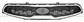 RADIATOR GRILLE-BLACK-WITH CHROME FRAME