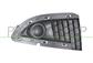 BUMPER GRILLE RIGHT-BLACK-WITH FOG LAMP HOLES-CLOSED-WITH MOLDING HOLES